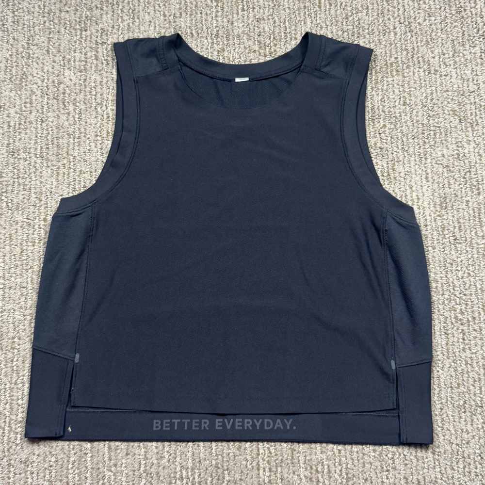 Lululemon Cropped Tank Sleeveless Womens 4 Small Black